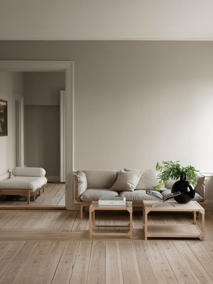 Mesa de centro Bleck 75x75 cm chapada, Haya-natural Gärsnäs