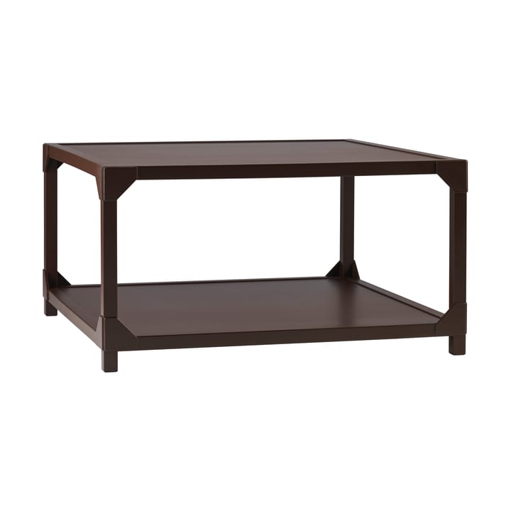 Mesa de centro Bleck 75x75 cm chapada - Haya-teñido de marrón oscuro - Gärsnäs