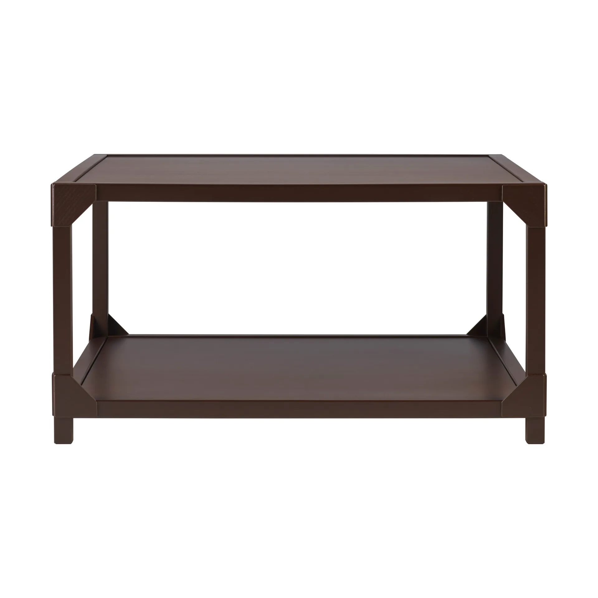 Mesa de centro Bleck 75x75 cm chapada, Haya-teñido de marrón oscuro Gärsnäs