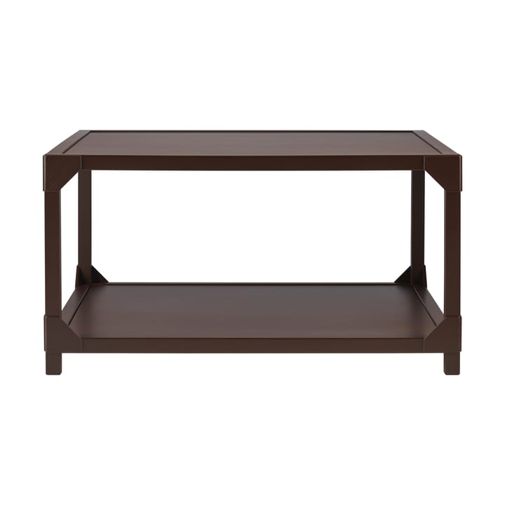 Mesa de centro Bleck 75x75 cm chapada - Haya-teñido de marrón oscuro - Gärsnäs