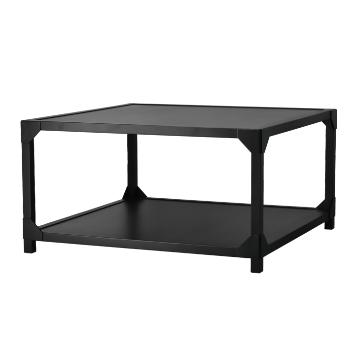 Mesa de centro Bleck 75x75 cm chapada - Haya- teñido de negro - Gärsnäs