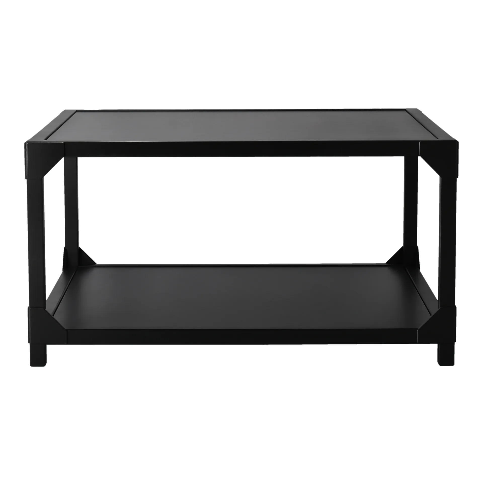 Mesa de centro Bleck 75x75 cm chapada, Haya- teñido de negro Gärsnäs