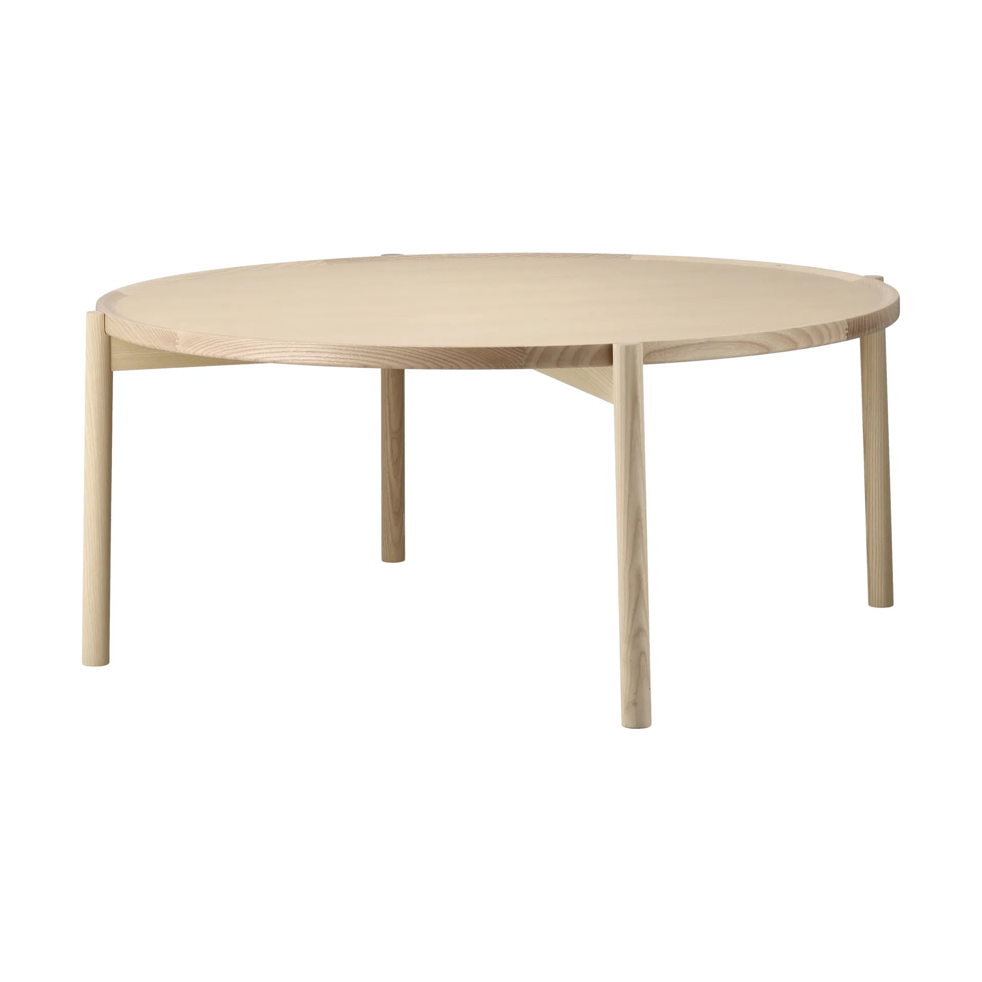 Mesa de centro Elna, Fresno-white-Ø90 cm Gärsnäs