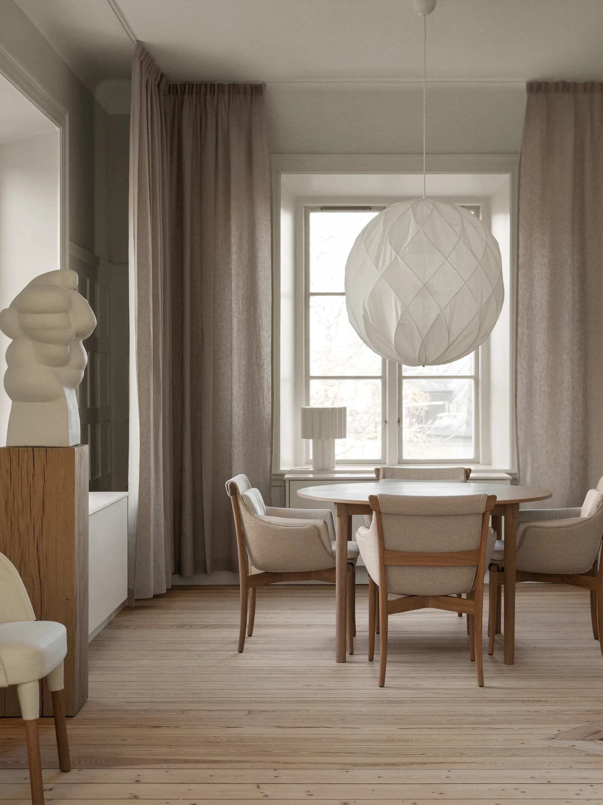 Mesa Tak Ø120 cm, Roble-natural Gärsnäs