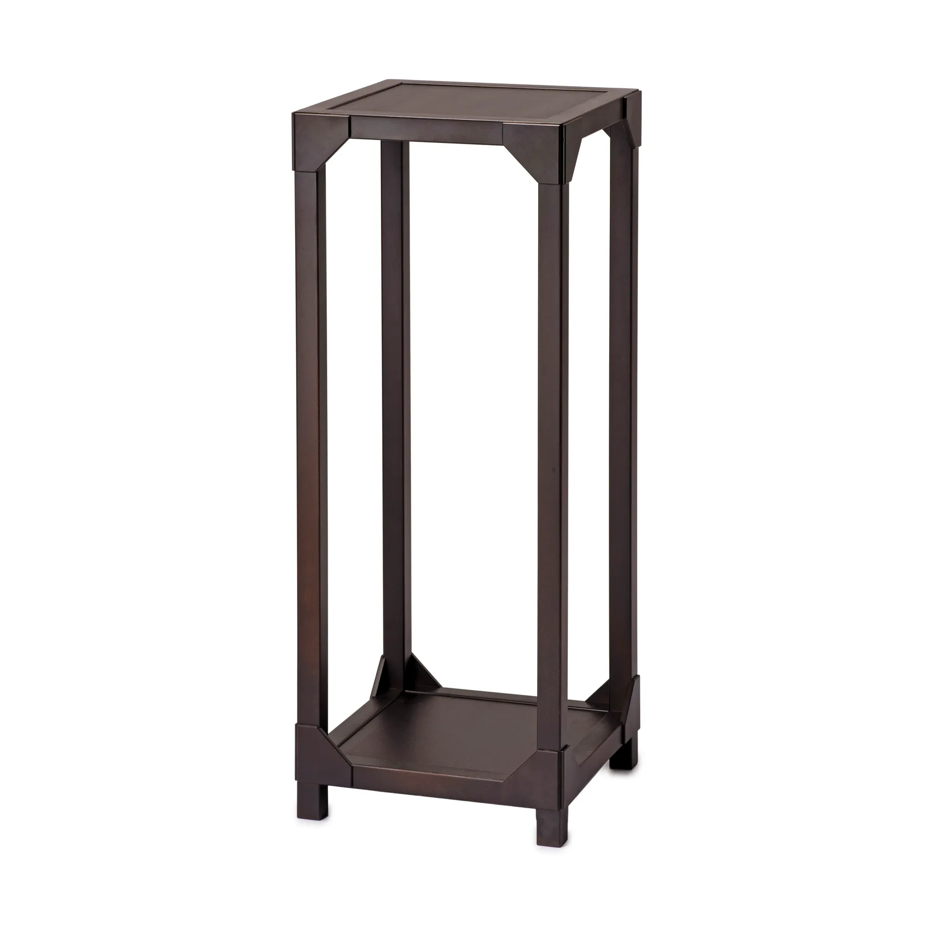 Pedestal Bleck chapado, Haya-teñido de marrón oscuro Gärsnäs