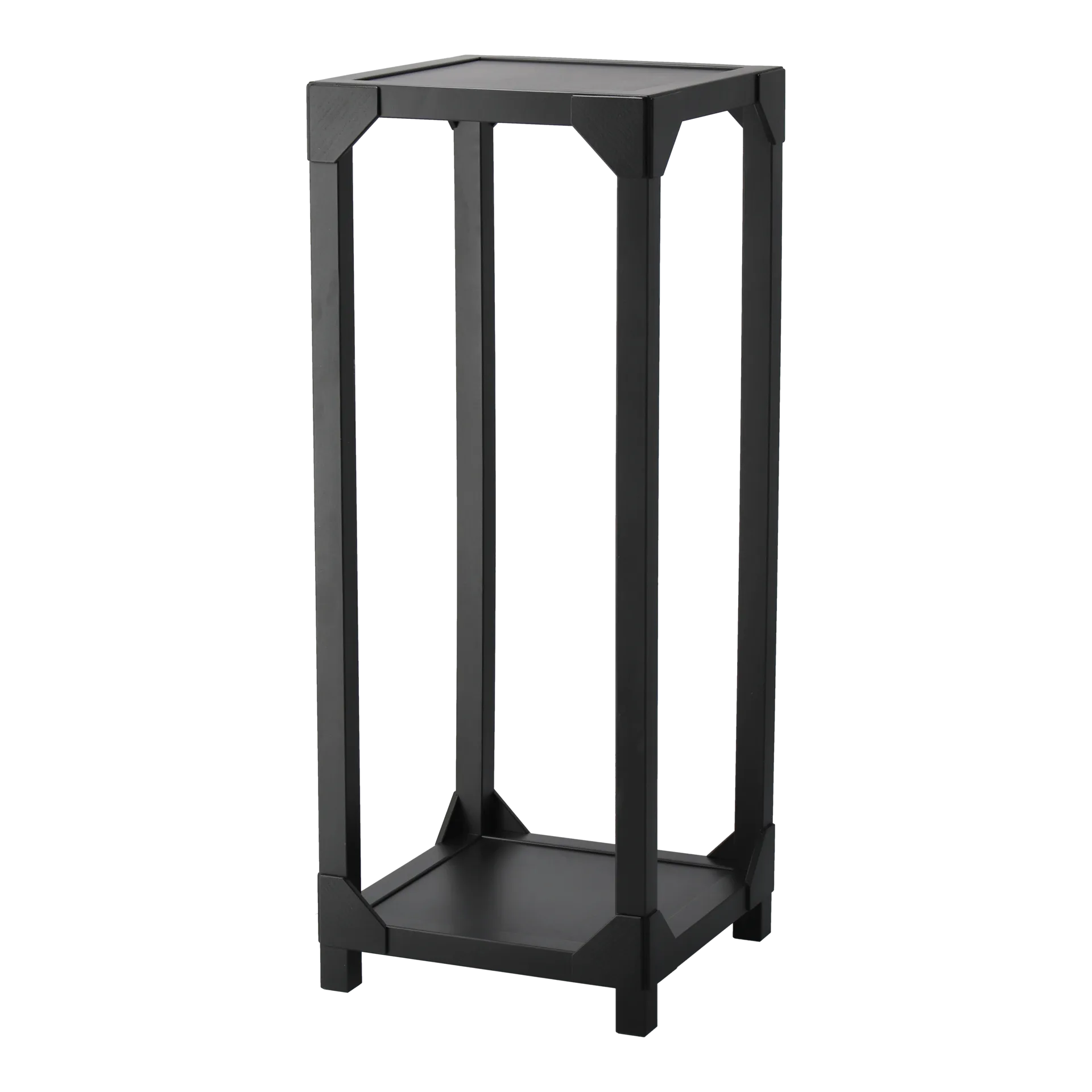 Pedestal Bleck chapado, Haya- teñido de negro Gärsnäs