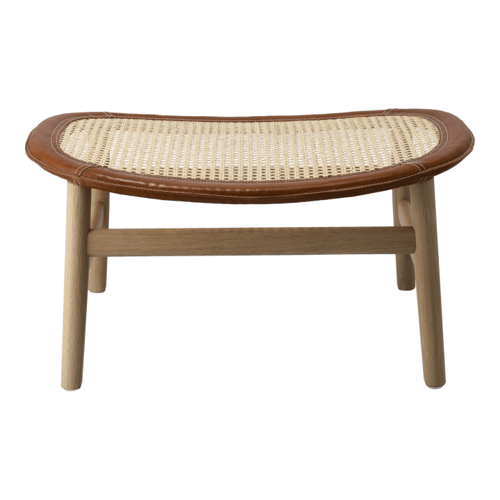 Reposapiés Dandy, Roble-natural-cuero Tärnsjö cognac Gärsnäs
