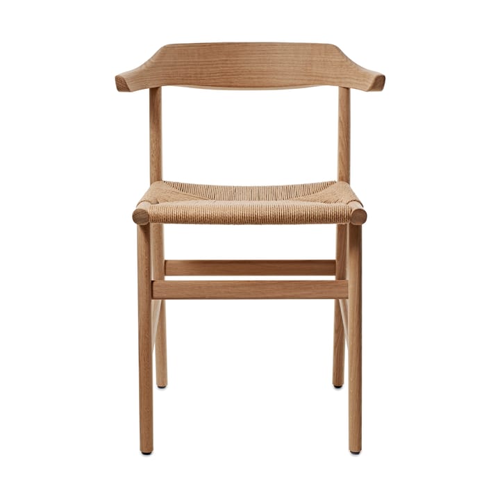 Silla con reposabrazos Hedda, Roble-natural-cordón de papel natural Gärsnäs