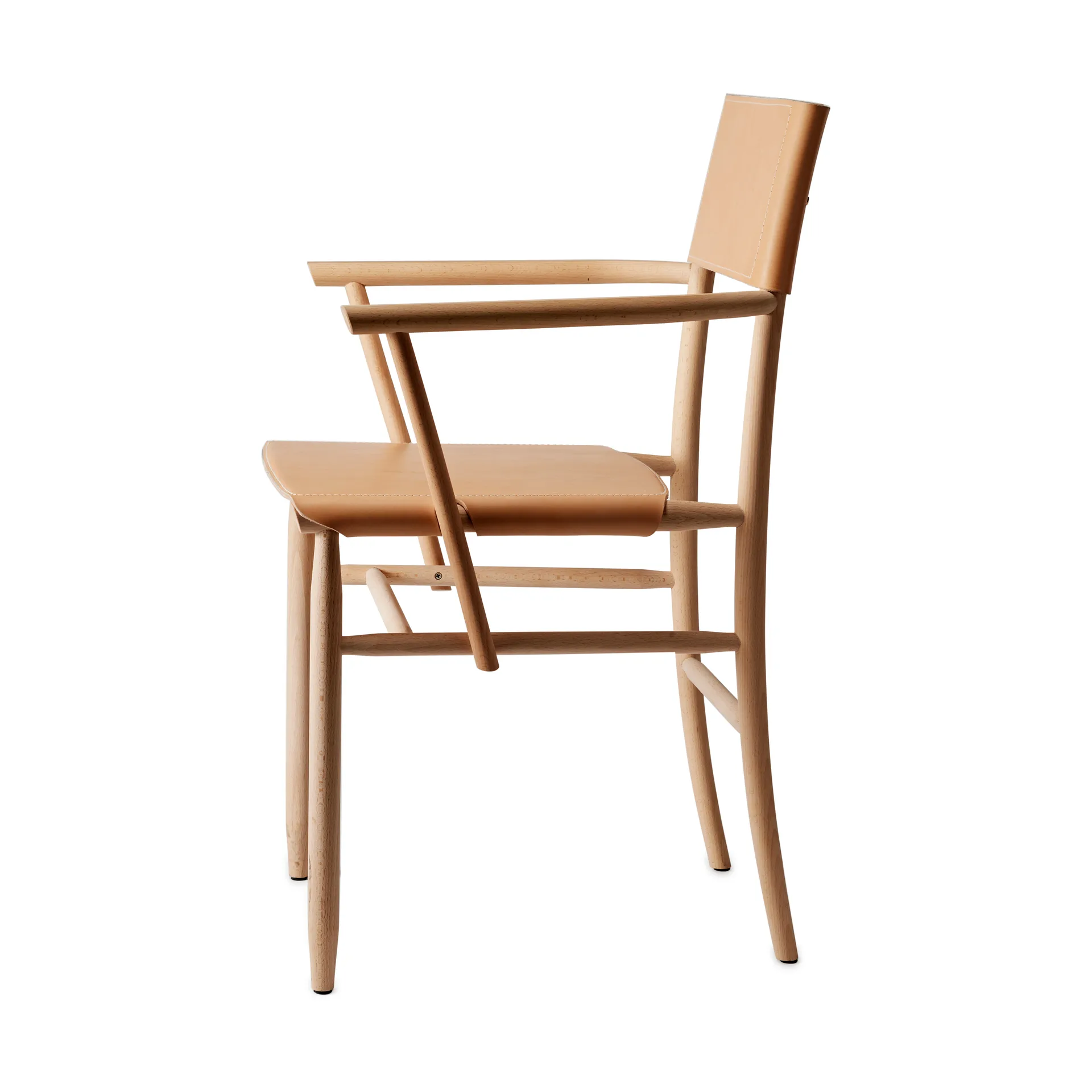 Silla con reposabrazos Madonna, Haya-natural-cuero Tärnsjö natural Gärsnäs