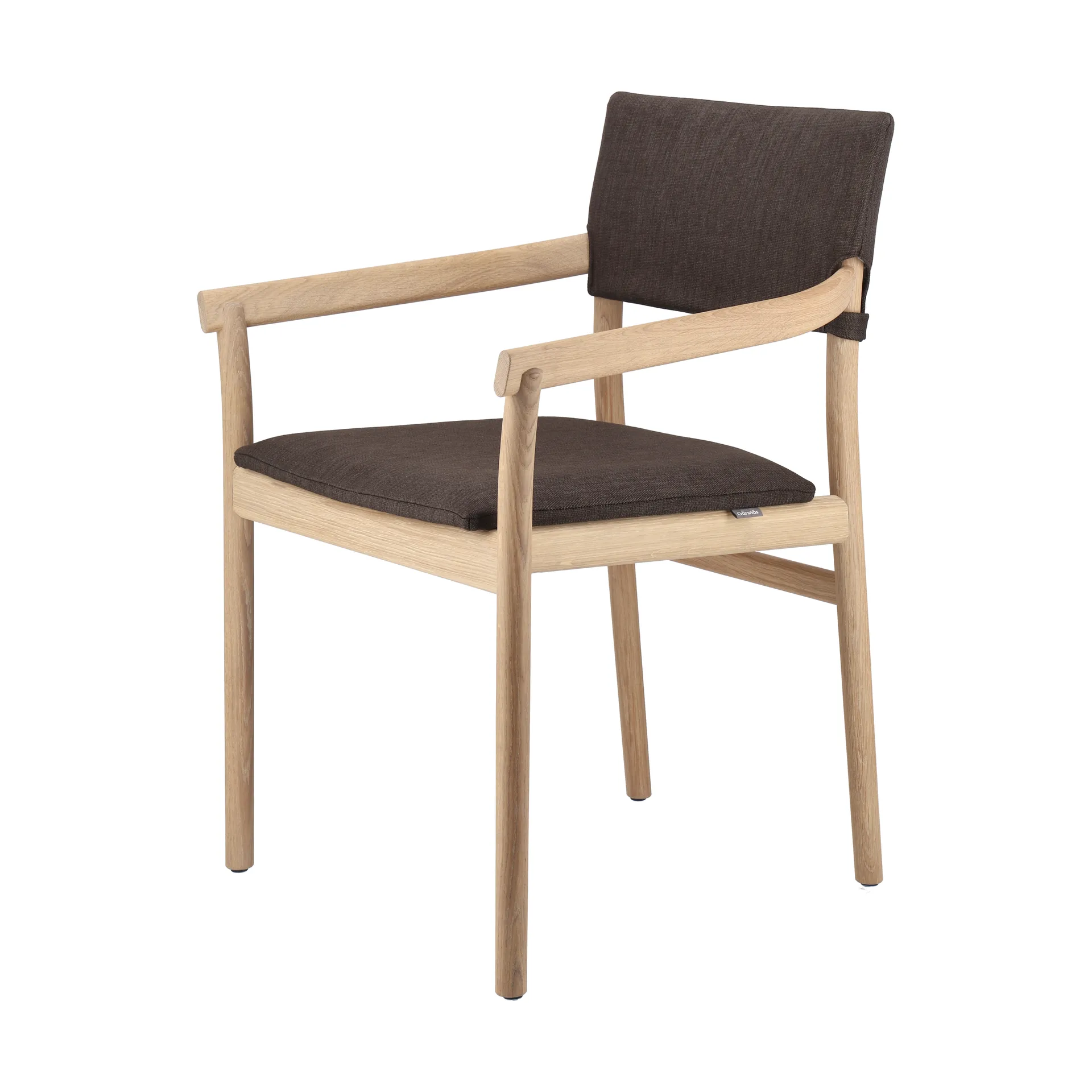 SillA con reposabrazos Vyn respaldo tapizado, Monocoat natural-Lido 46 mole Gärsnäs