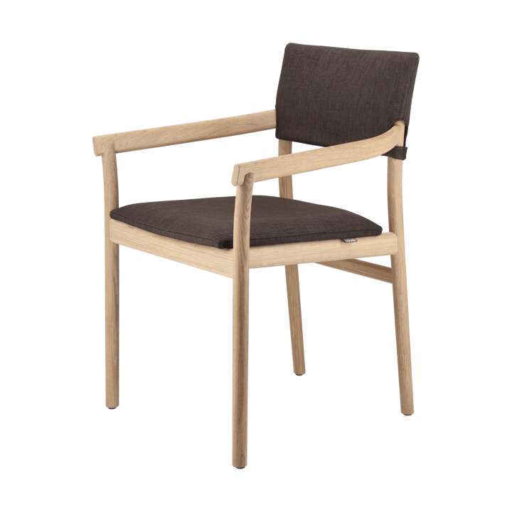 SillA con reposabrazos Vyn respaldo tapizado - Monocoat natural-Lido 46 mole - Gärsnäs