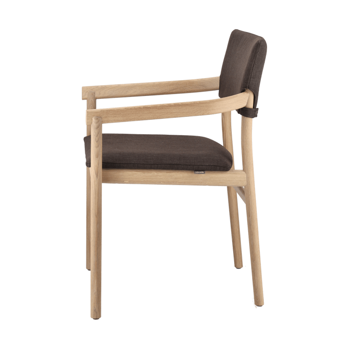 SillA con reposabrazos Vyn respaldo tapizado - Monocoat natural-Lido 46 mole - Gärsnäs