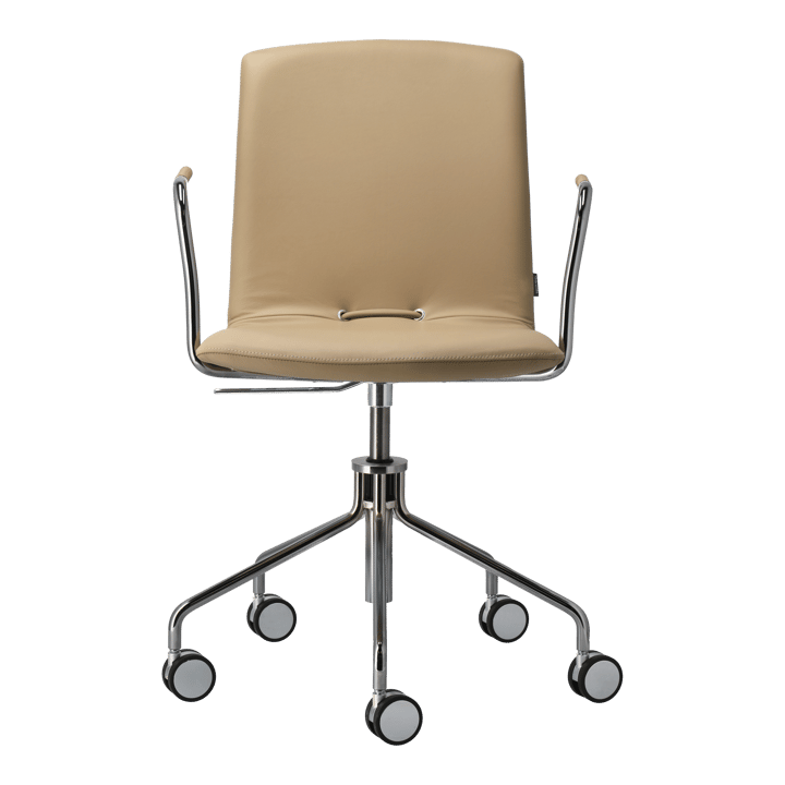 Silla giratoria con base de cromo Day, Roble-natural-H&S-elmosoft 02119 Gärsnäs