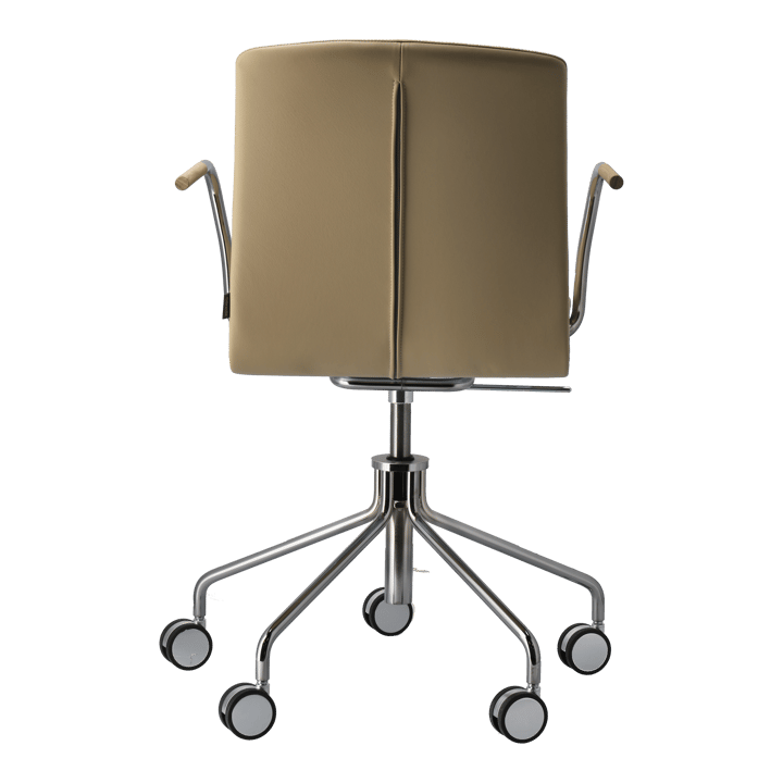 Silla giratoria con base de cromo Day, Roble-natural-H&S-elmosoft 02119 Gärsnäs