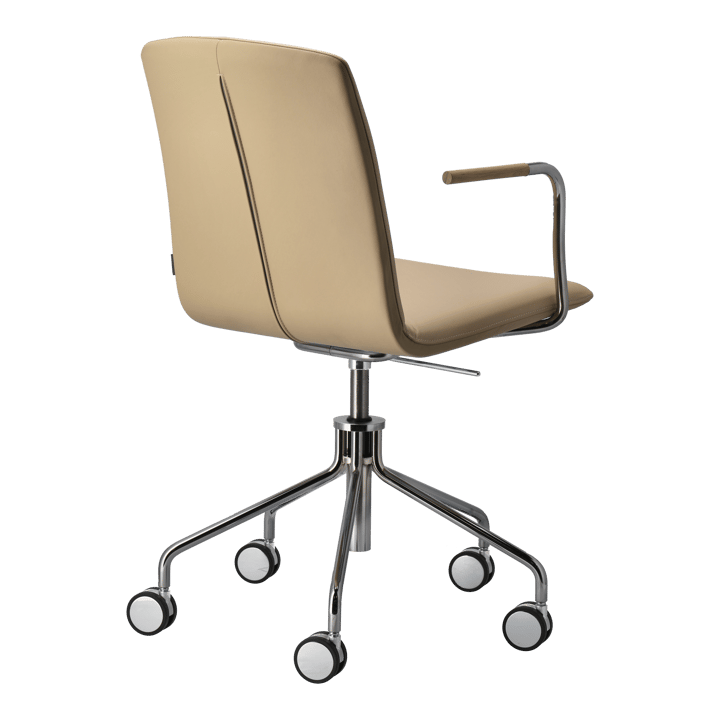 Silla giratoria con base de cromo Day, Roble-natural-H&S-elmosoft 02119 Gärsnäs