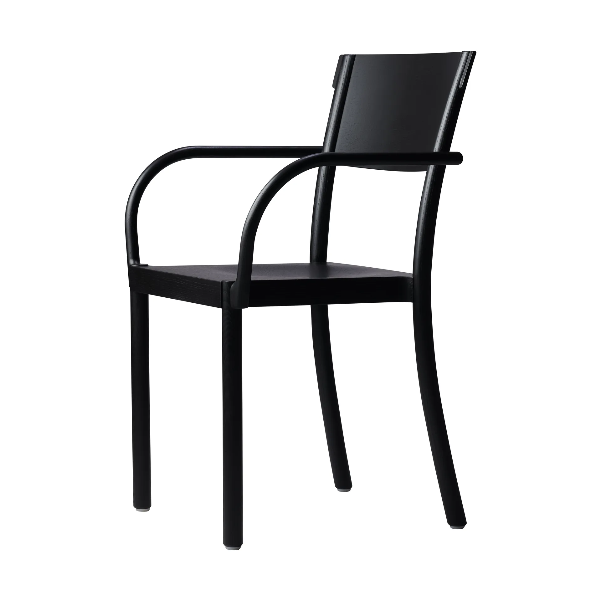 Silla Light & Easy, Fresno-teñido negro-asiento chapado Gärsnäs