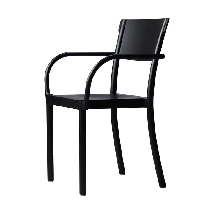 Silla Light & Easy - Fresno-teñido negro-asiento chapado - Gärsnäs