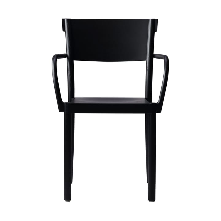 Silla Light & Easy - Fresno-teñido negro-asiento chapado - Gärsnäs