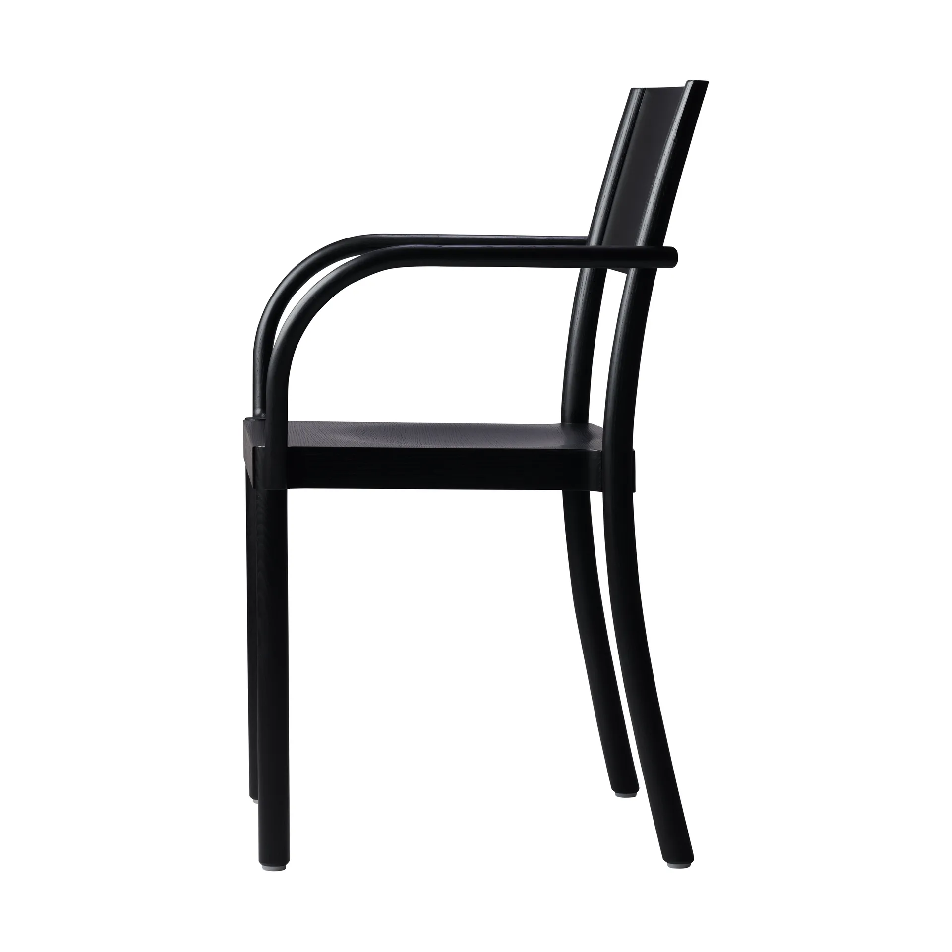 Silla Light & Easy, Fresno-teñido negro-asiento chapado Gärsnäs