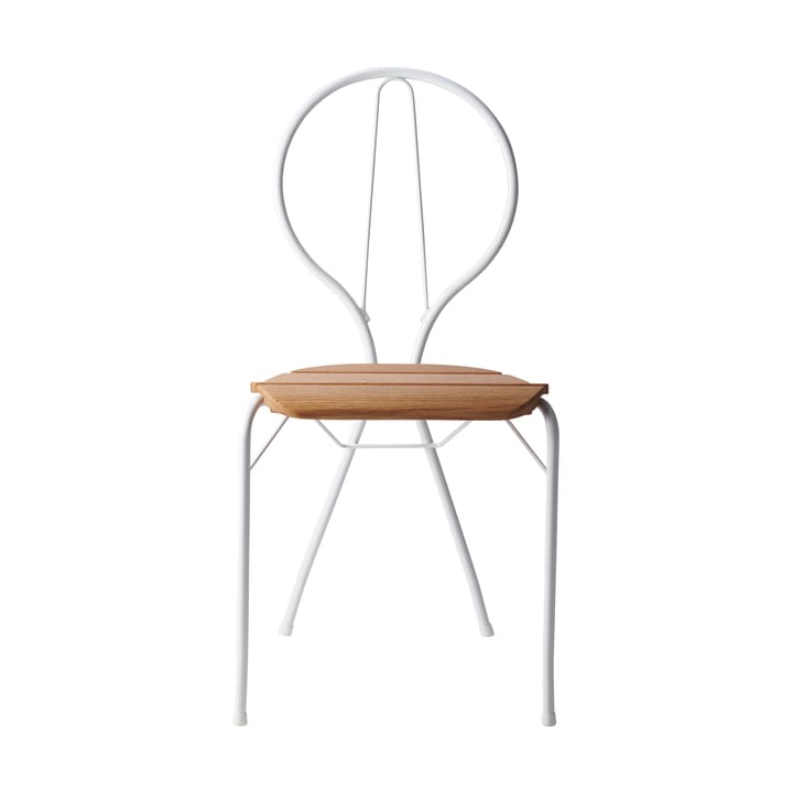 Silla Pia - Soporte de acero lacado blanco - roble aceitado - Gärsnäs