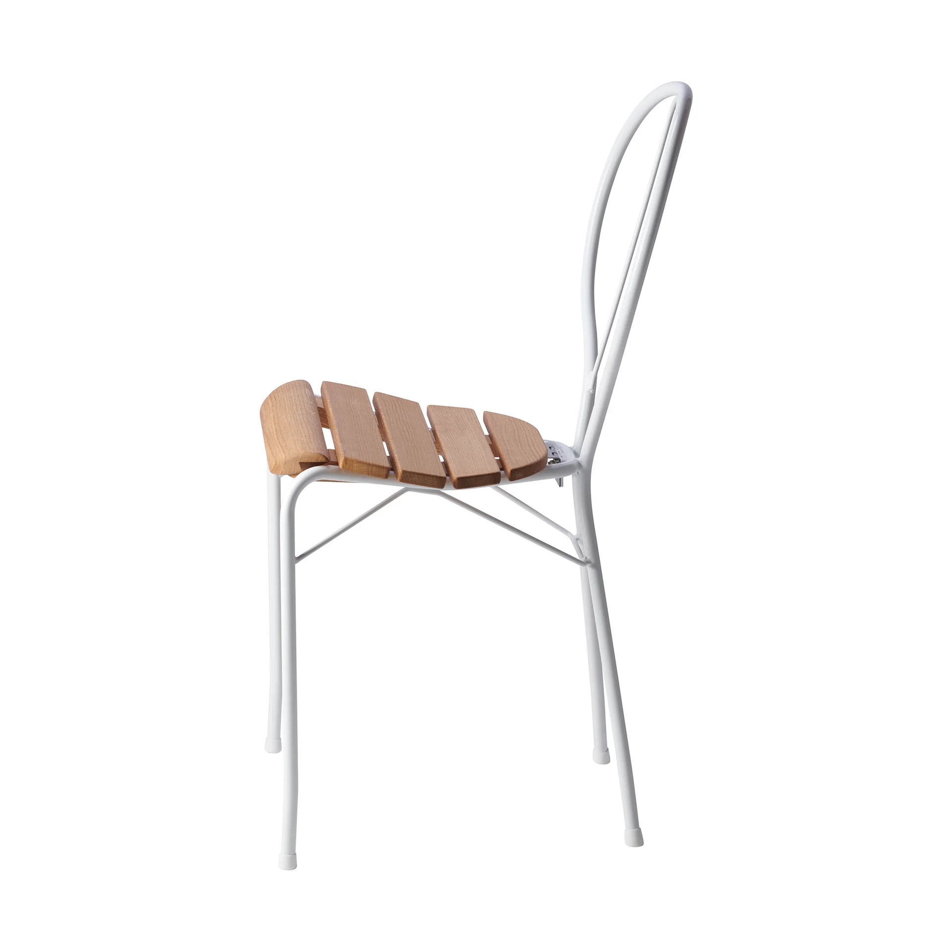 Silla Pia, Soporte de acero lacado blanco - roble aceitado Gärsnäs
