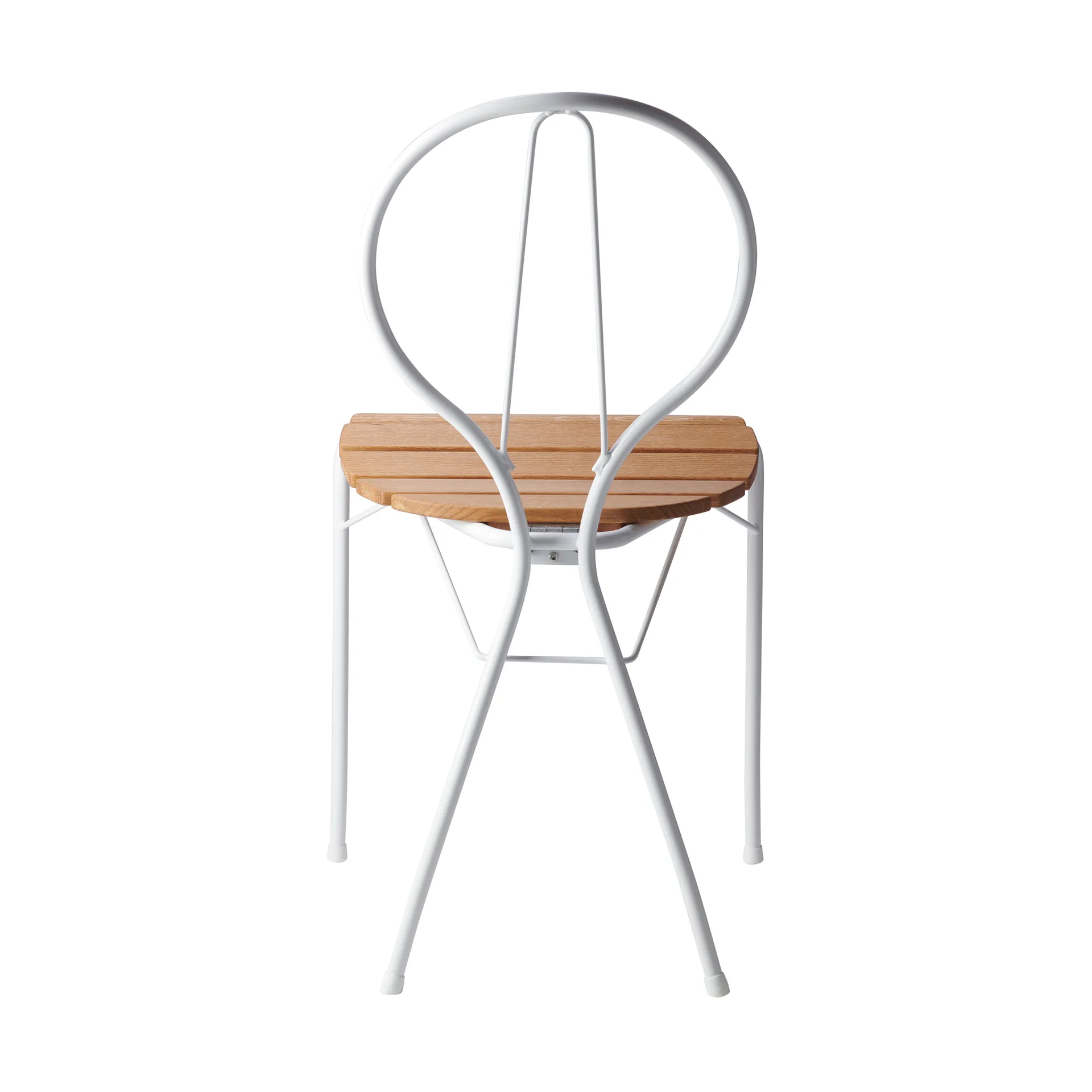 Silla Pia, Soporte de acero lacado blanco - roble aceitado Gärsnäs