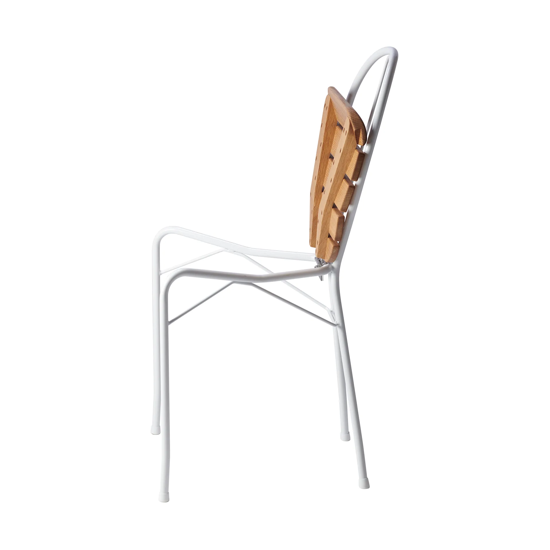 Silla Pia, Soporte de acero lacado blanco - roble aceitado Gärsnäs