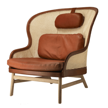 Sillón Dandy - Roble-natural-cuero Tärnsjö cognac - Gärsnäs