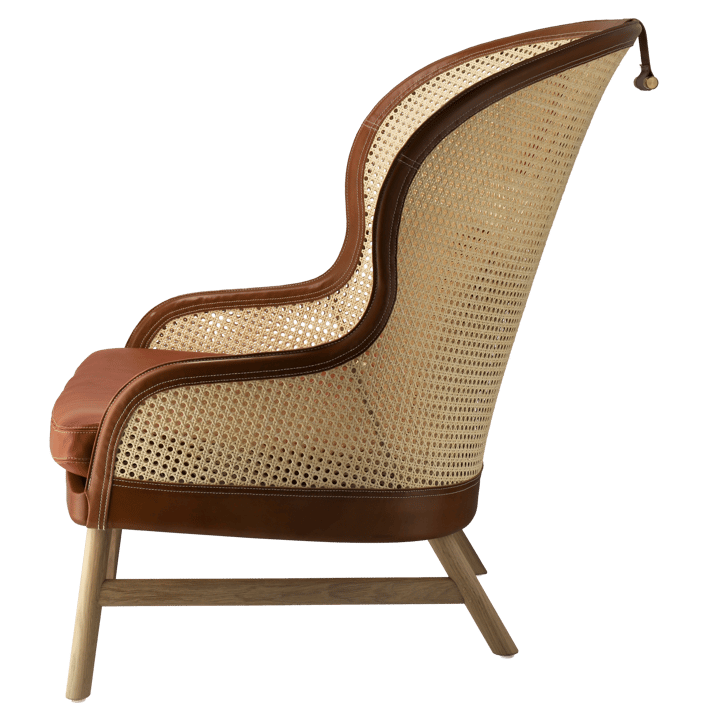 Sillón Dandy, Roble-natural-cuero Tärnsjö cognac Gärsnäs