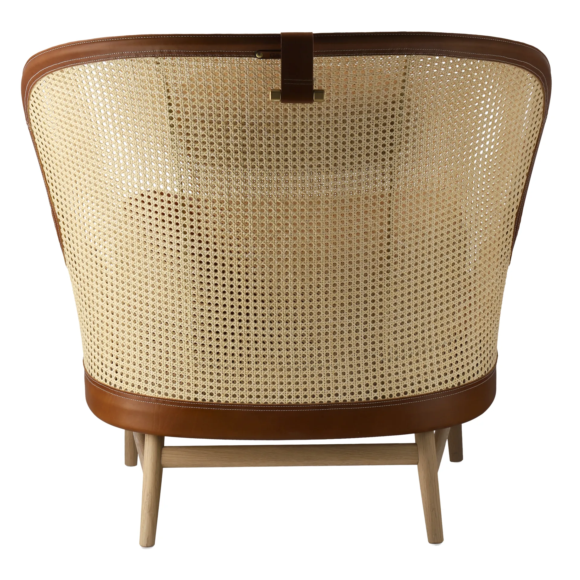 Sillón Dandy, Roble-natural-cuero Tärnsjö cognac Gärsnäs