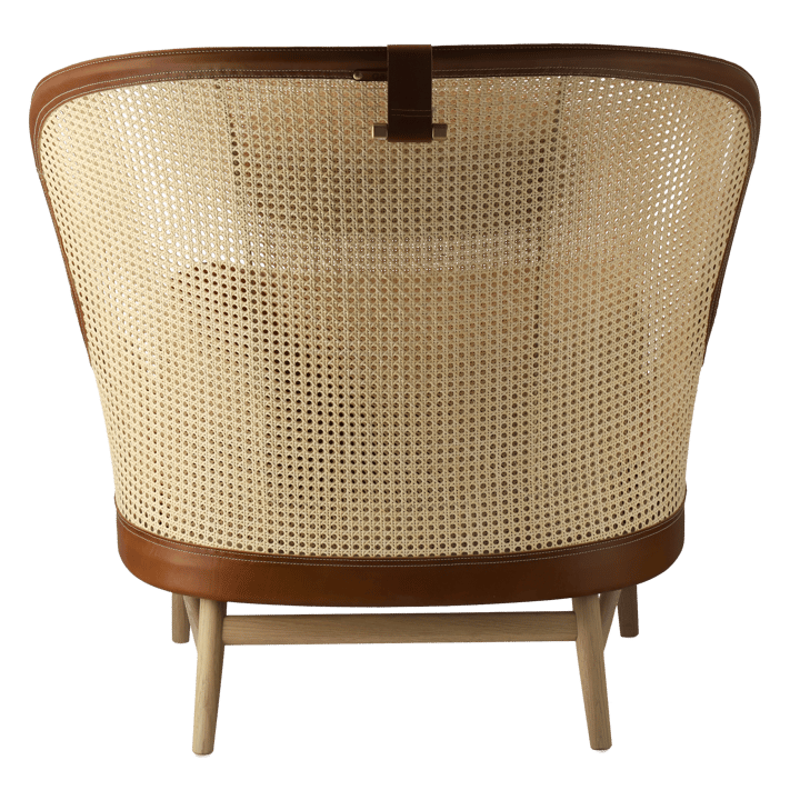 Sillón Dandy, Roble-natural-cuero Tärnsjö cognac Gärsnäs