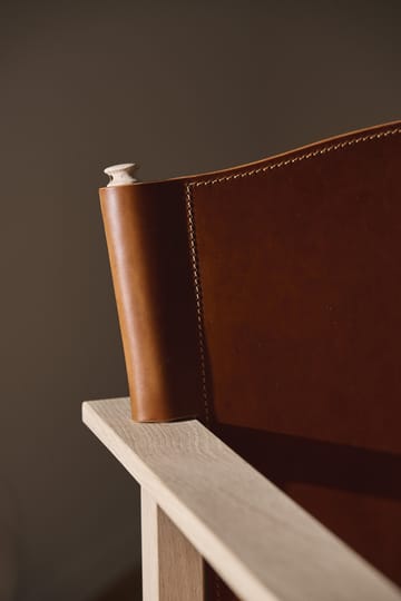 Sillón Ferdinand - Roble-sin tratar - cuero Tärnsjö cognac - Gärsnäs