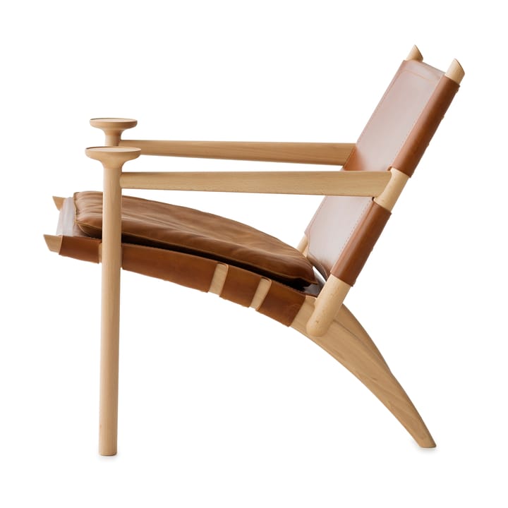 Sillón Hedwig, Haya-white-cuero Tärnsjö cognac Gärsnäs