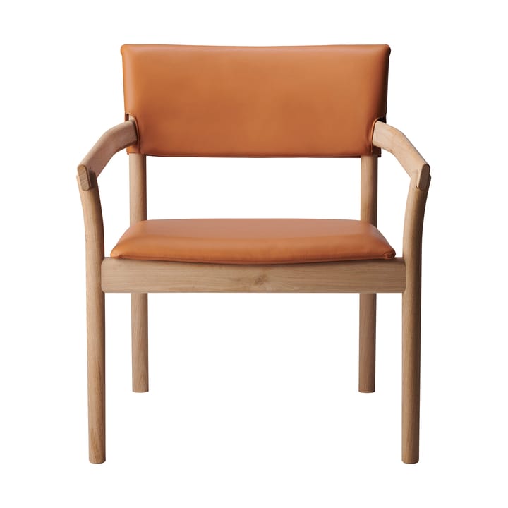 Sillón Vyn con respaldo tapizado - Monocoat natural-Elmosoft 43283 - Gärsnäs