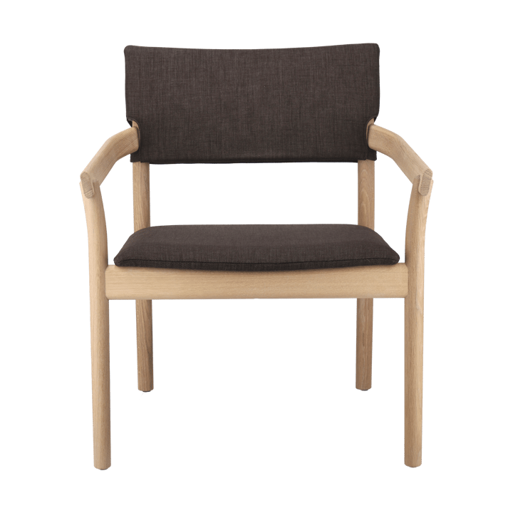 Sillón Vyn con respaldo tapizado - Monocoat natural-Lido 46 mole - Gärsnäs