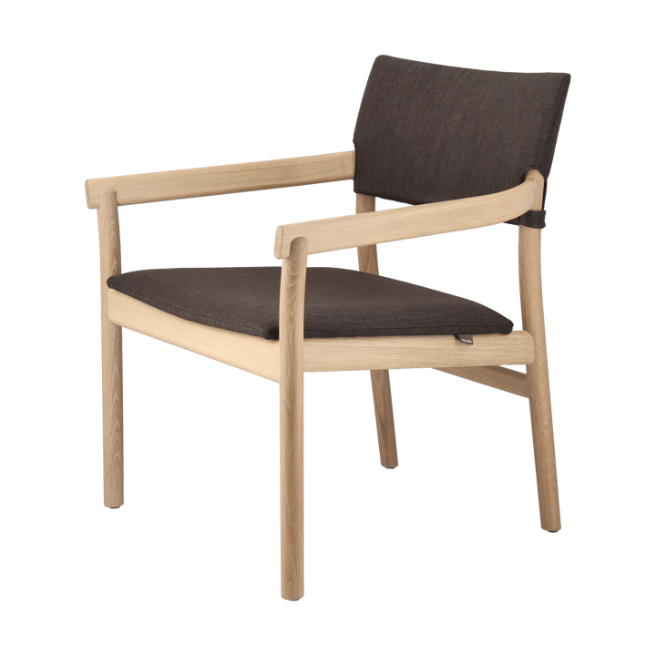 Sillón Vyn con respaldo tapizado, Monocoat natural-Lido 46 mole Gärsnäs