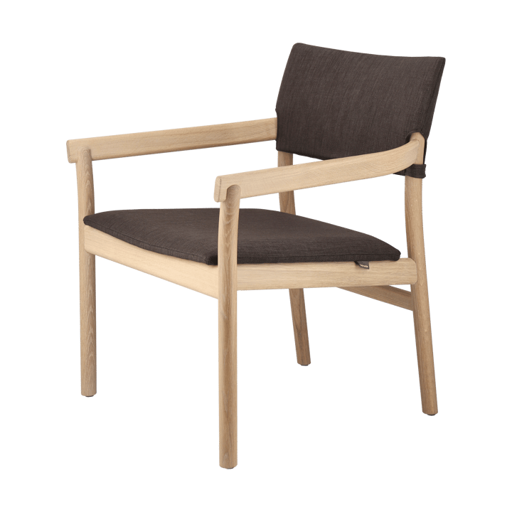 Sillón Vyn con respaldo tapizado - Monocoat natural-Lido 46 mole - Gärsnäs