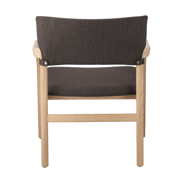 Sillón Vyn con respaldo tapizado, Monocoat natural-Lido 46 mole Gärsnäs