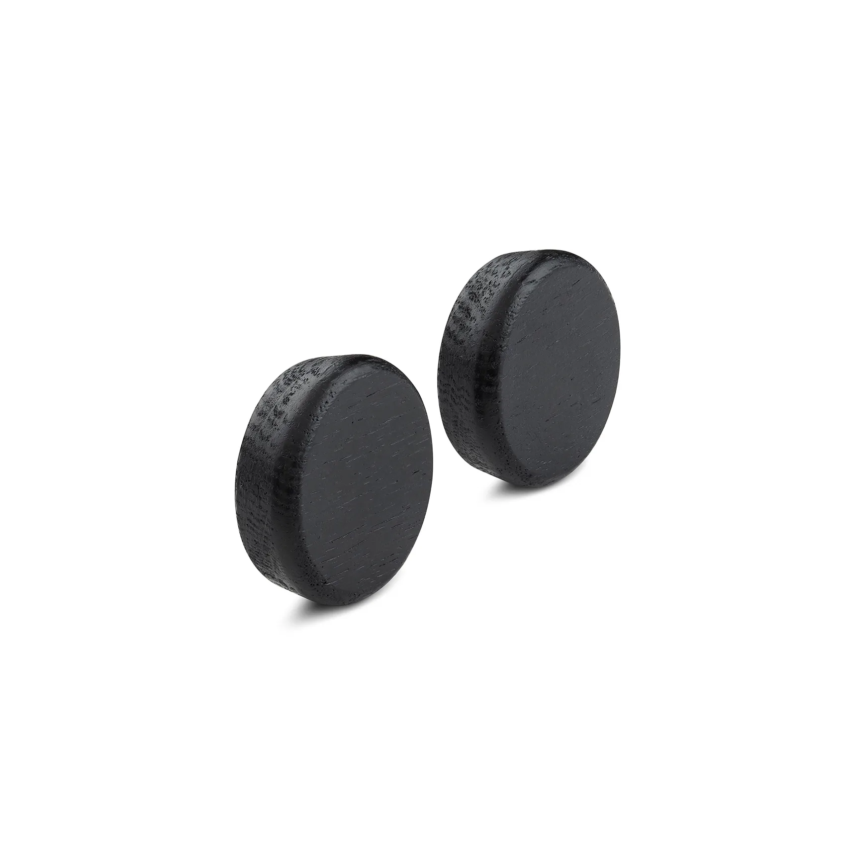 2 Botones para listón magnético Flex Button, roble teñido de negro Gejst