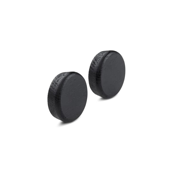 2 Botones para listón magnético Flex Button - roble teñido de negro - Gejst