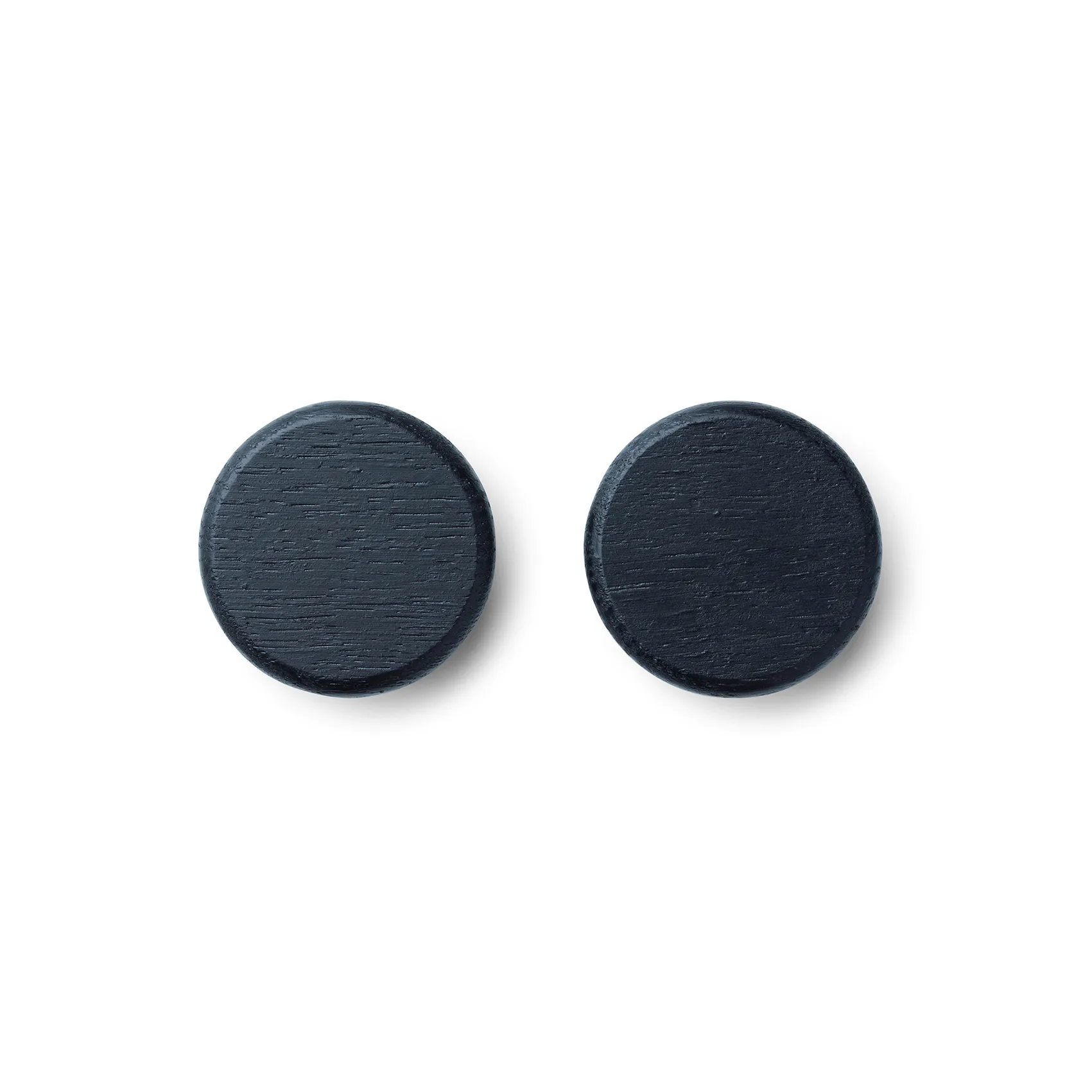 2 Botones para listón magnético Flex Button, roble teñido de negro Gejst