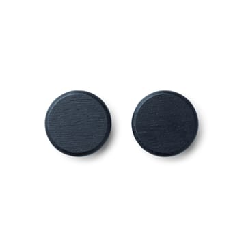2 Botones para listón magnético Flex Button - roble teñido de negro - Gejst