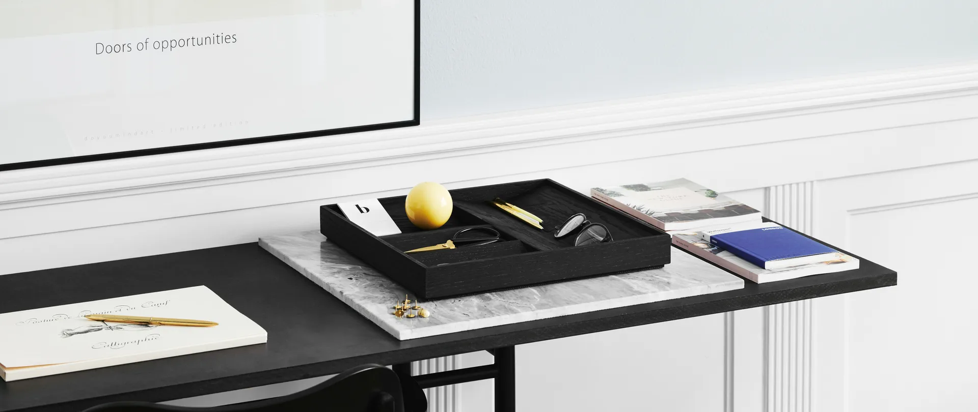 Bandeja de almacenamientoDuune organizer 8, negro Gejst