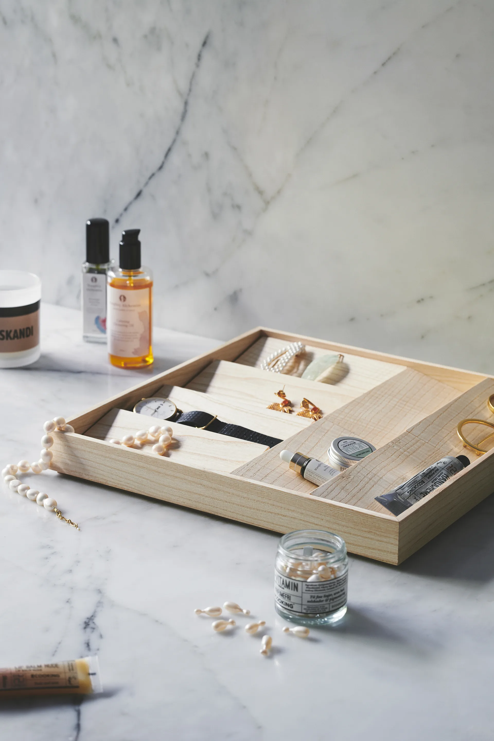 Bandeja de almacenamientoDuune organizer 8, Roble claro Gejst