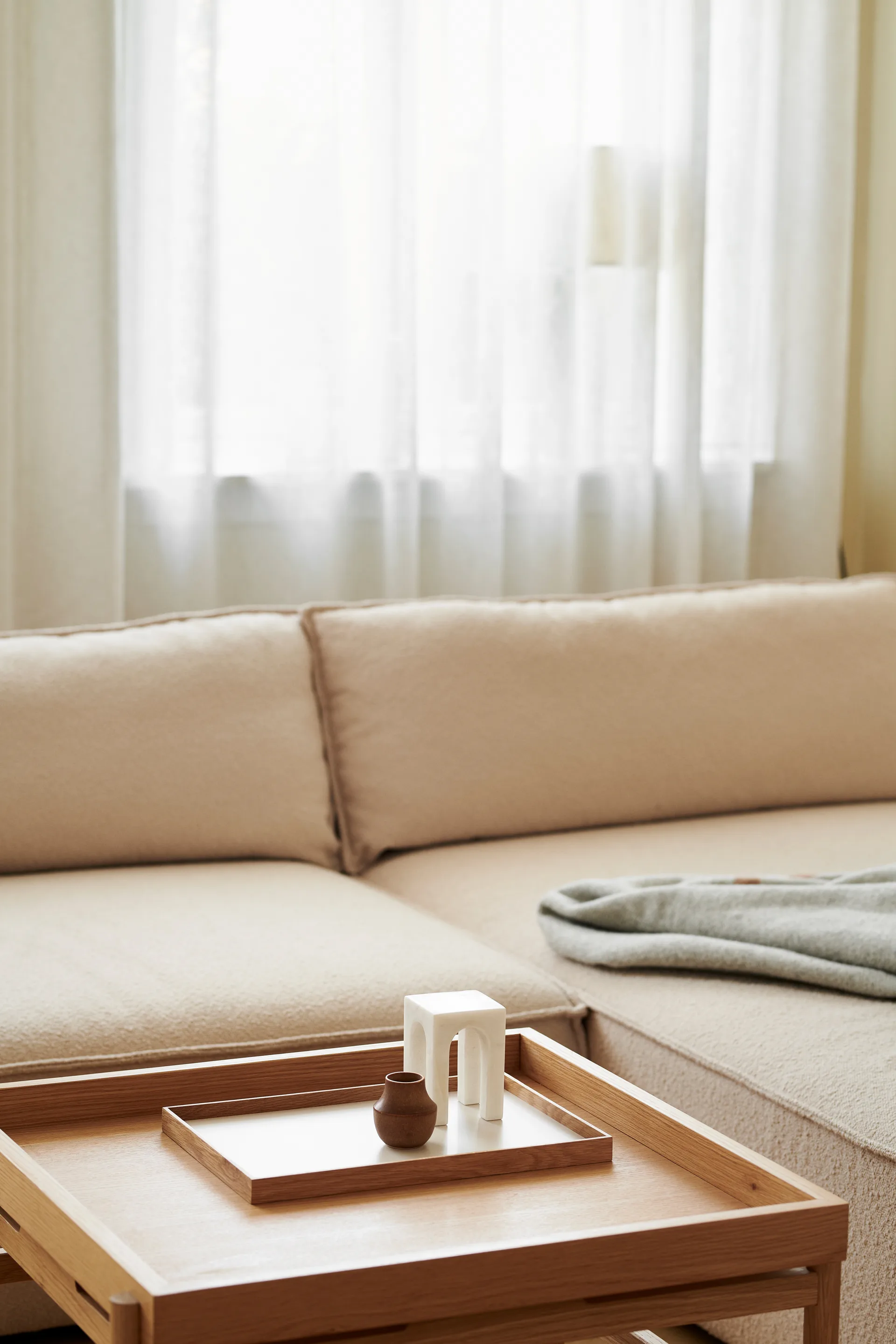 Bandeja Frame medium 23x34 cm, Roble-beige Gejst