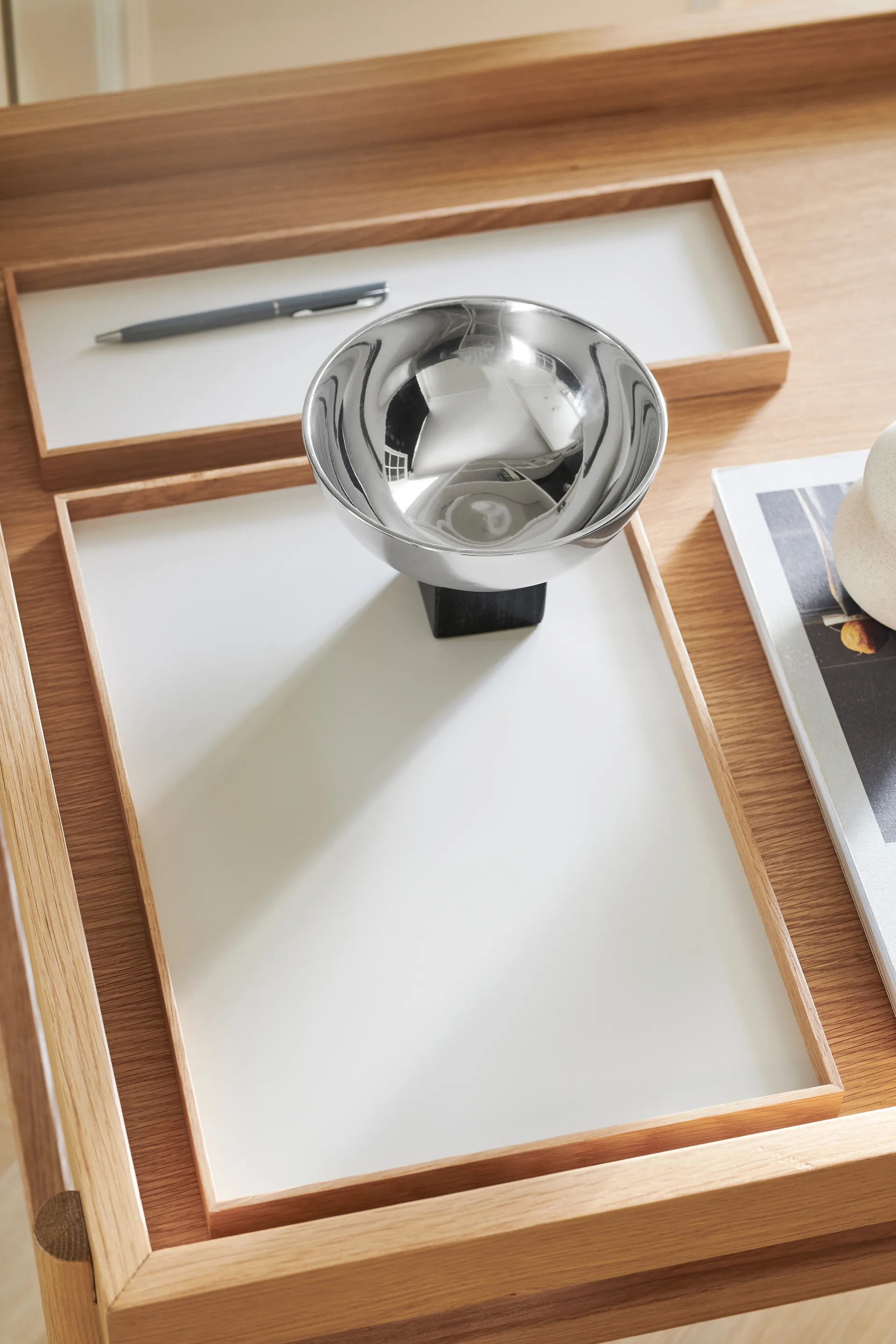 Bandeja Frame medium 23x34 cm, Roble-beige Gejst