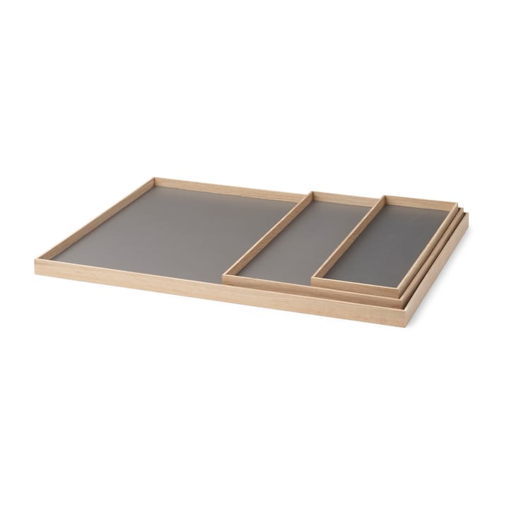 Bandeja Frame medium 23x34 cm, roble-gris claro Gejst