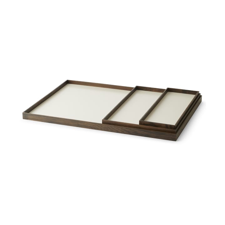 Bandeja Frame small 11,1x32,4 cm - Roble ahumado-beige - Gejst