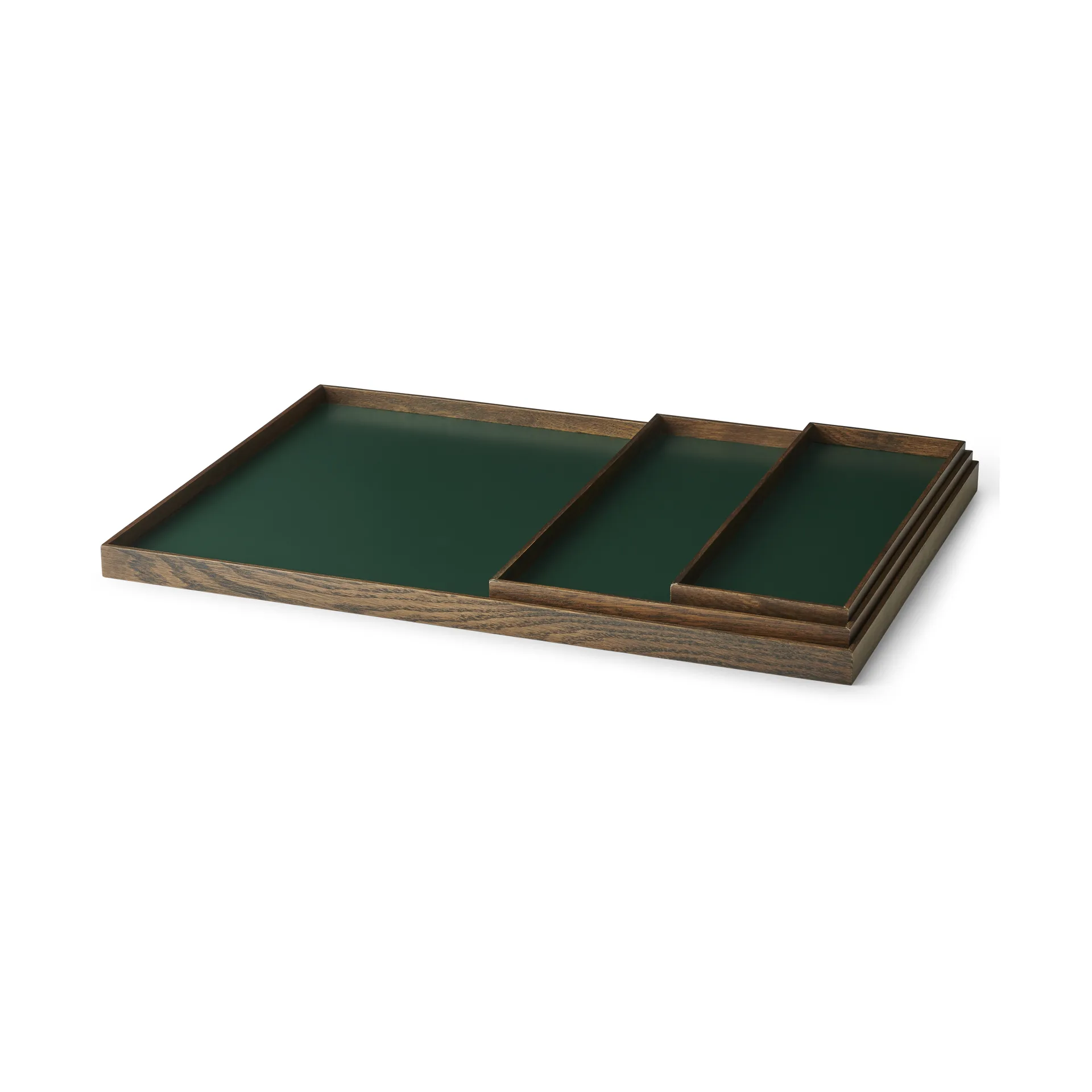 Bandeja Frame small 11x32,4 cm, Roble ahumado-verde Gejst