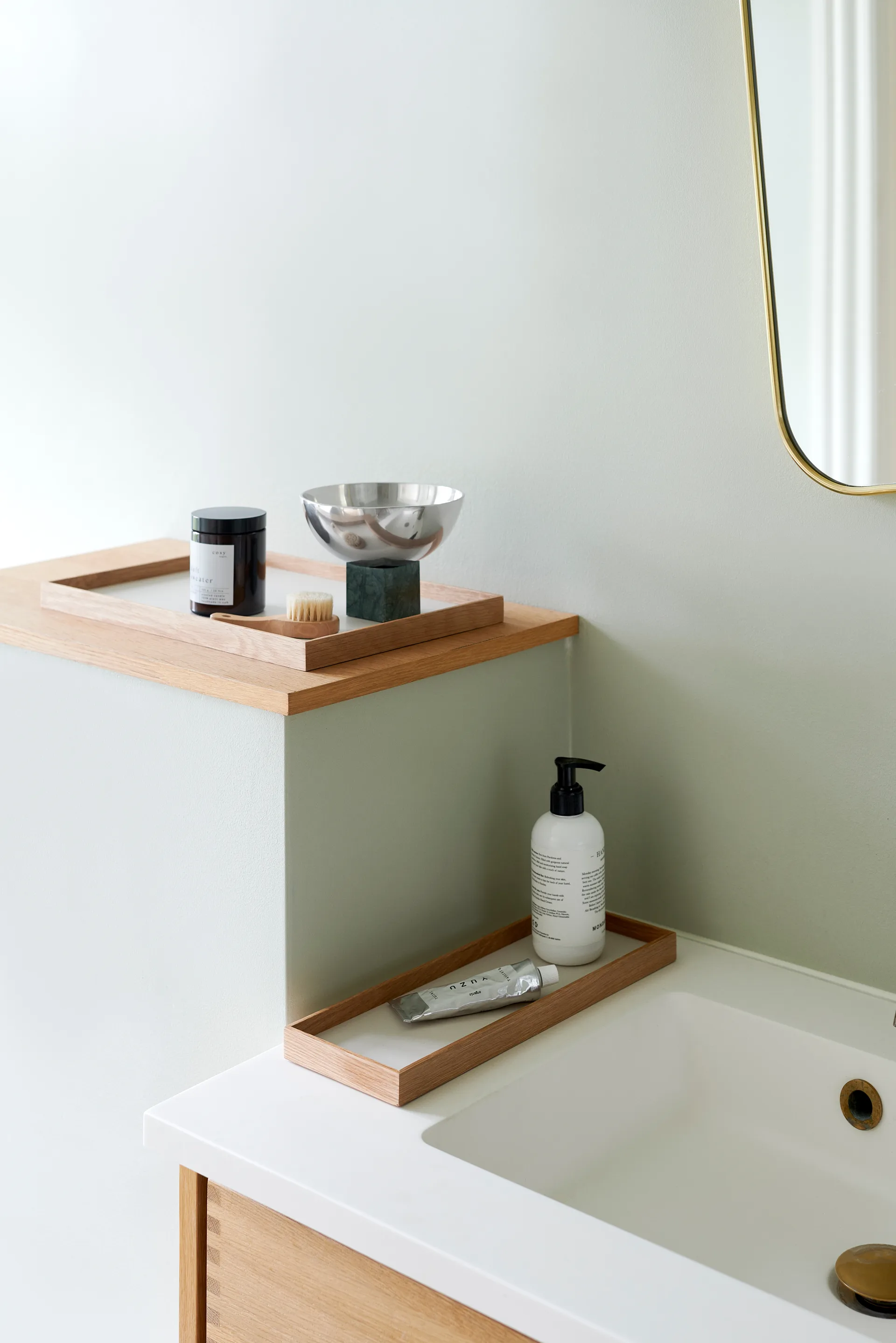 Bandeja Frame small 11x32,4 cm, Roble-beige Gejst